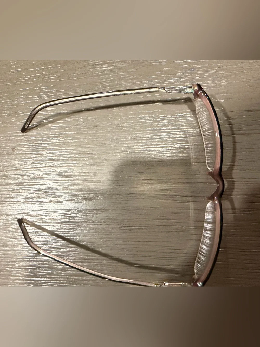 Half-Rim Glasses frames- Black/pink